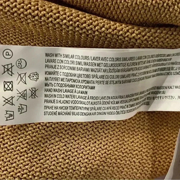 Minkpink Medium sweater tank mustard size small - Picture 5 of 6